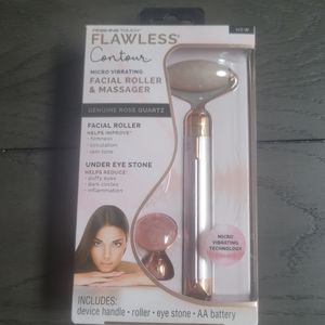 Flawless Contour Facial Roller Massager and eye stone micro vibrating
